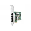 HPE 331T tinklo adapteris – PCIe 2.0 x4 Low Profile, 4x Gigabit Ethernet