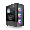 Kompiuterio korpusas Thermaltake View 200 TG ARGB Midi Tower juodas