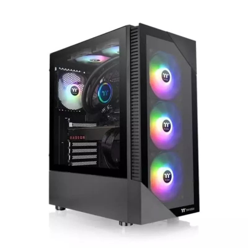Kompiuterio korpusas Thermaltake View 200 TG ARGB Midi Tower juodas