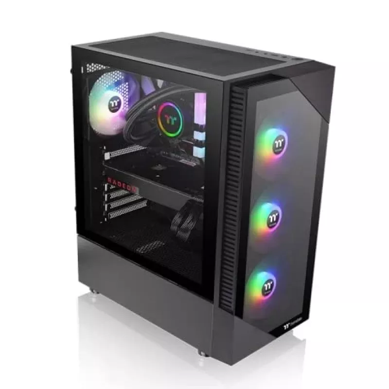 Kompiuterio korpusas Thermaltake View 200 TG ARGB Midi Tower juodas