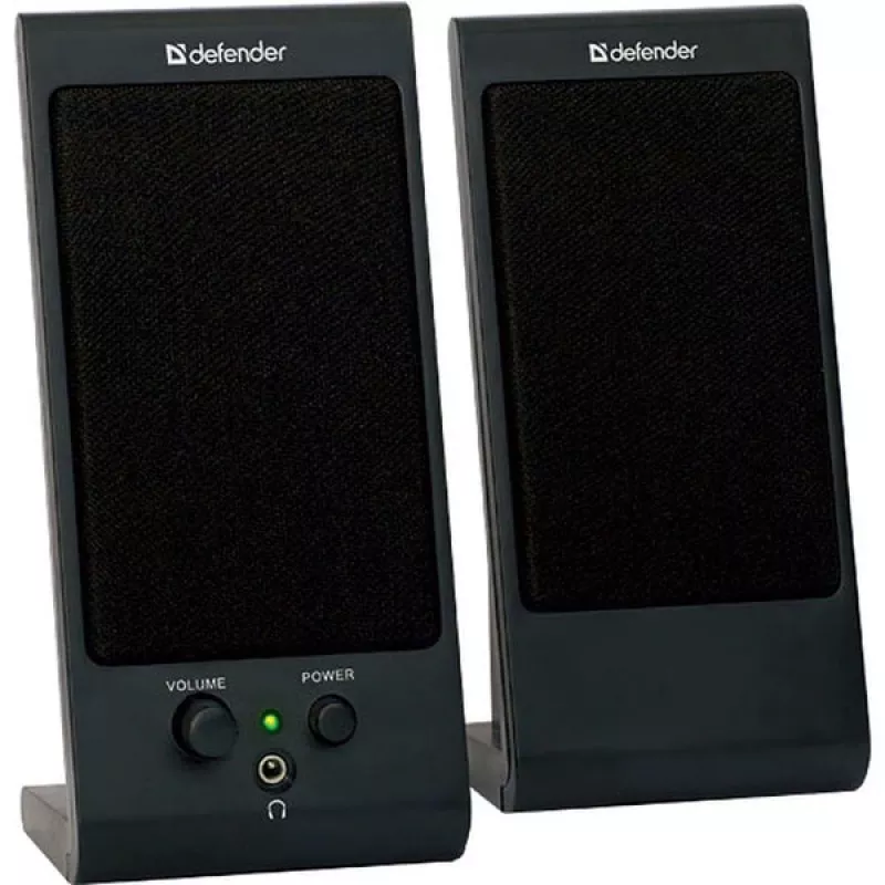 Staliniai garsiakalbiai DEFENDER SPK-170 2.0, 4 W RMS, laidinis USB 5 V, 3,5 mm, juodi