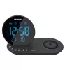 Blaupunkt CR85BK radijas su FM PLL imtuvu, USB įkrovimu, belaidžiu įkrovimu, vidaus/lauko temperatūra, juodas