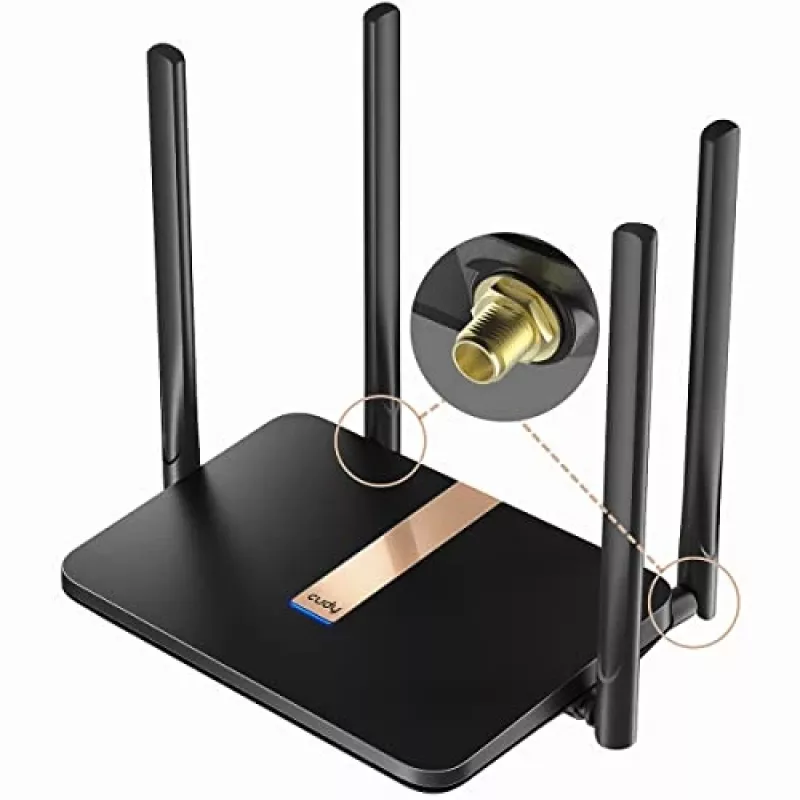 Cudy LT500D belaidis maršrutizatorius Fast Ethernet Dual-band (2,4 GHz / 5 GHz) 4G Juodas