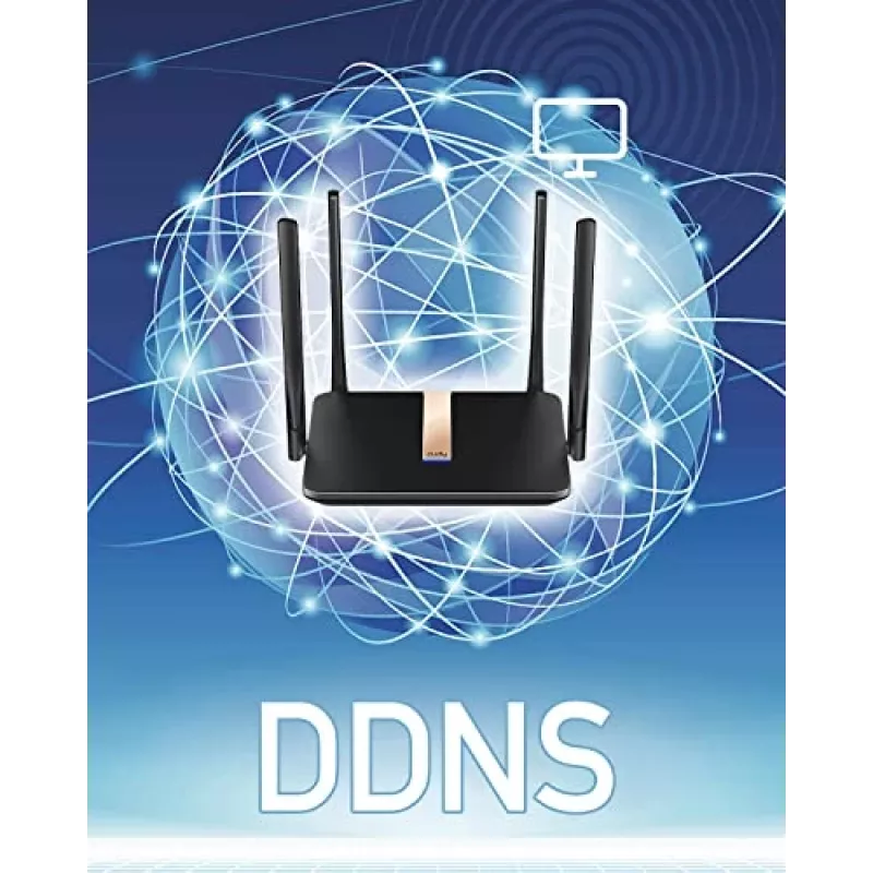 Cudy LT500D belaidis maršrutizatorius Fast Ethernet Dual-band (2,4 GHz / 5 GHz) 4G Juodas
