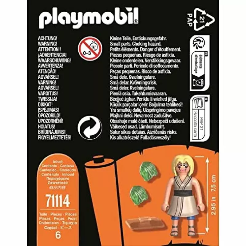 Playmobil 71114 Naruto: Tsunade Figūrų Rinkinys Naruto Shippuden Anime Kolekcinis Figūrų Žaidimų Rinkinys, Tinkamas Vaikams ir Fanams nuo 5 Metų