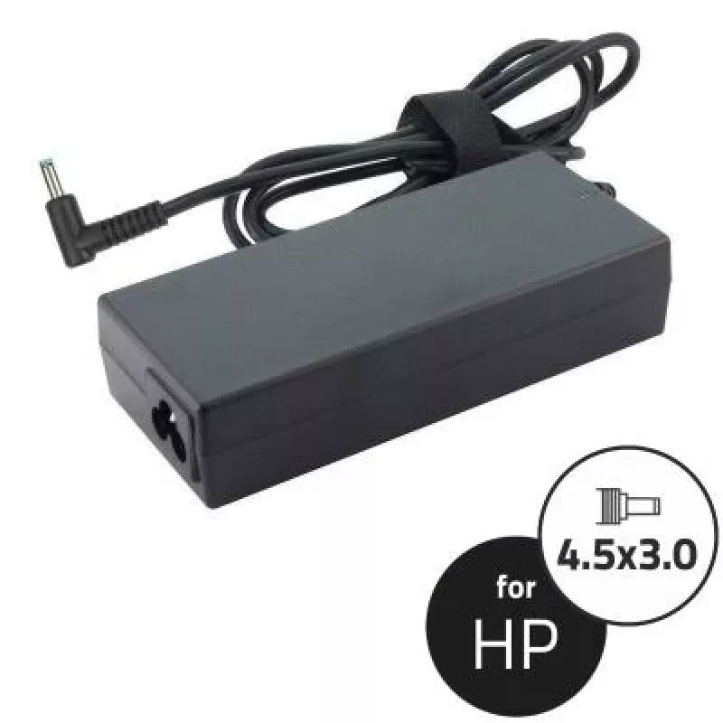 Qoltec maitinimo adapteris nešiojamam kompiuteriui HP 90W 19.5V 4.62A 4.5x3.0 + centrinis kontakto teigiamas