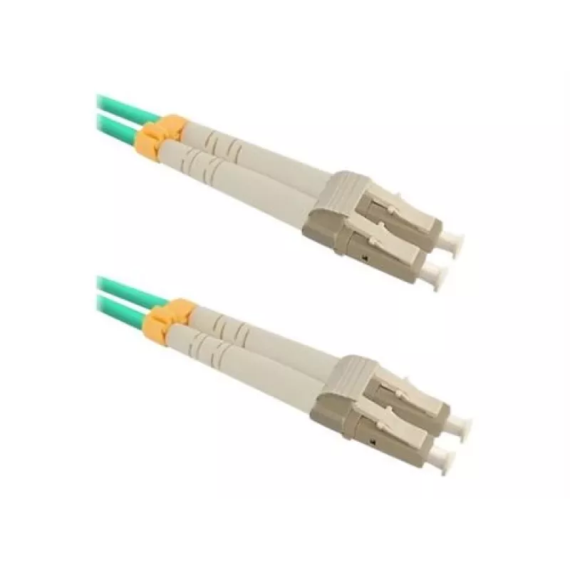 Qoltec šviesolaidinis jungiamasis laidas - LC/UPC Multimode (M) į LC/UPC Multimode (M) - 1 m - OM3 - 50/125 µm - dupleksas - halogeninis