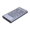 SSD dėklas Unitek S1206A 2× M.2 NVMe PCIe Gen3 x4, USB 3.2 Gen 2 (10 Gbit/s), aliuminis, USB-C, su maitinimo šaltiniu