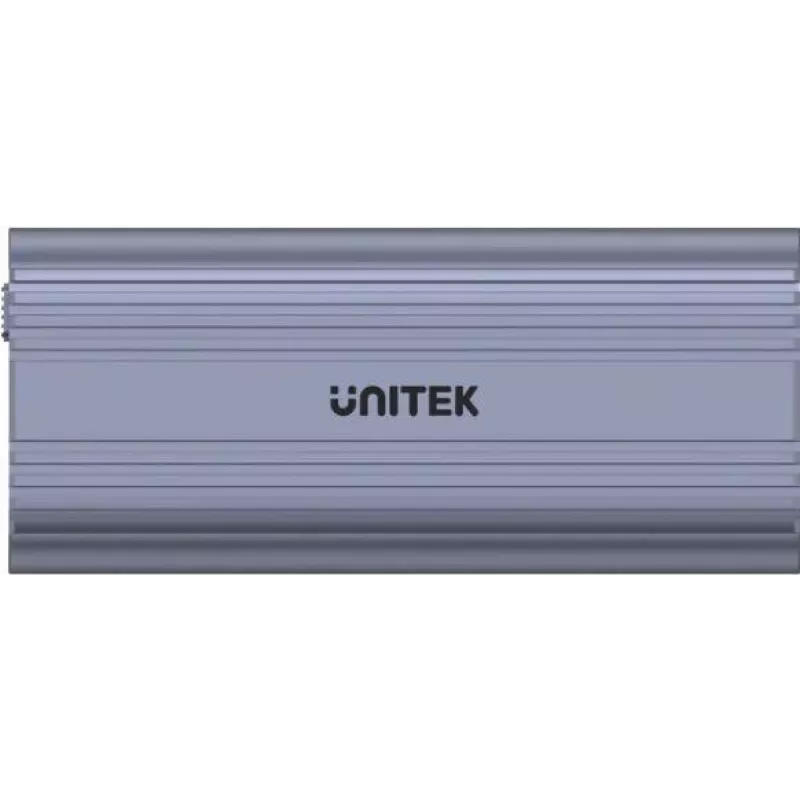 SSD korpusas Unitek SolidForce Reefer pilka – M.2 NVMe PCIe, USB‑C 10 Gbit/s, aliuminis, 1 diskas