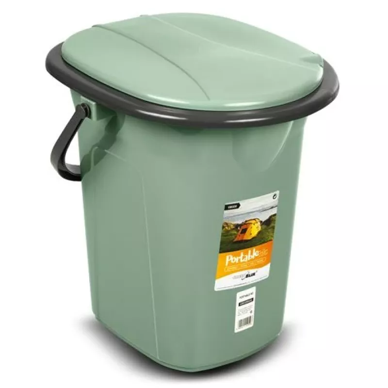 Nešiojamas tualeto kibiras GreenBlue GB320GG – lengvas ir kompaktiškas sprendimas lauko sąlygoms