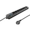 Qoltec 8 lizdų apsauginis filtras nuo įtampos šuolių 3.0 m 50114