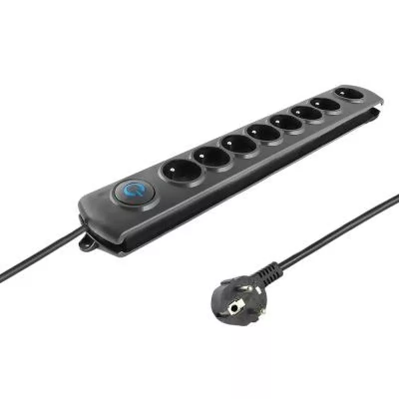 Qoltec 8 lizdų apsauginis filtras nuo įtampos šuolių 3.0 m 50114