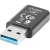 Belaidis USB tinklo adapteris LANBERG NC-1200-WI, WLAN USB 3.0, 2x vidinės antenos 2 dBi, iki 1167 Mbit/s