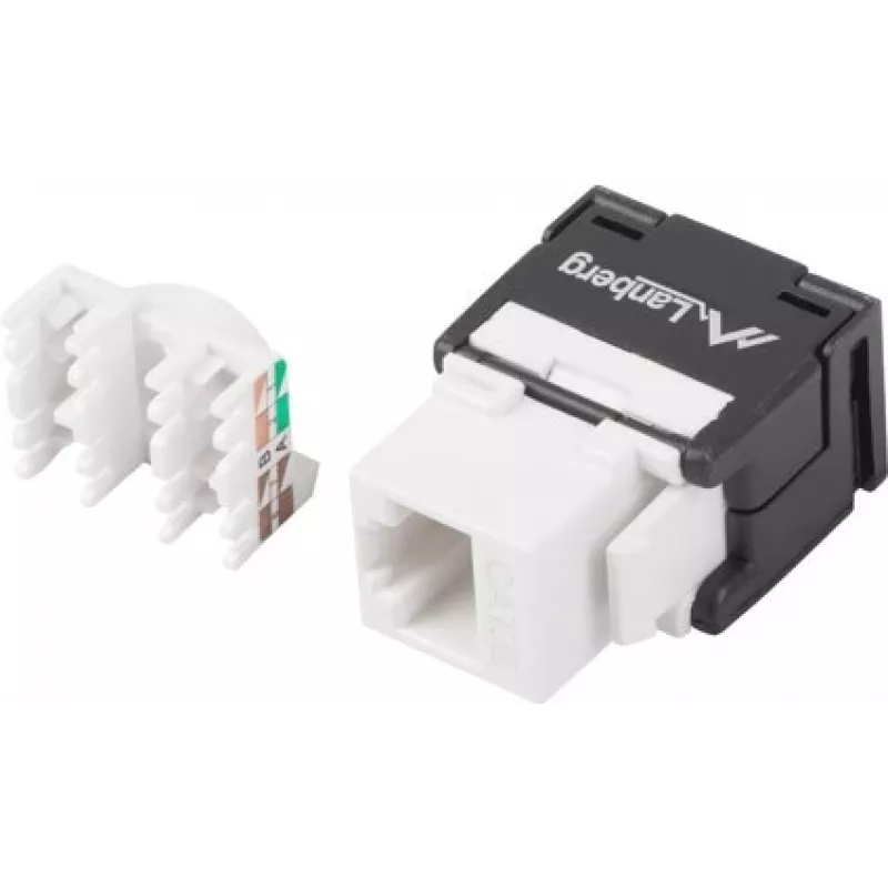 Lanberg KSUA-2000 Keystone modulis RJ45 LSA UTP 6a 180° montavimui į dėžutę