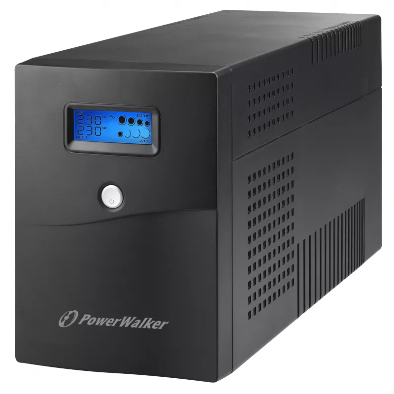 Nepertraukiamo maitinimo šaltinis PowerWalker VI 3000 SCL FR 3 kVA / 1,8 kW, Line-Interactive, 4× Type E lizdai, 18 Ah baterija (2×12 V)