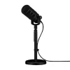 Studijinis mikrofonas RØDE PodMic USB – kardioidinis XLR/USB, 24 bitai / 48 kHz, USB-C, ausinių išvestis, sukamasis garsumo reguliatorius, juodas