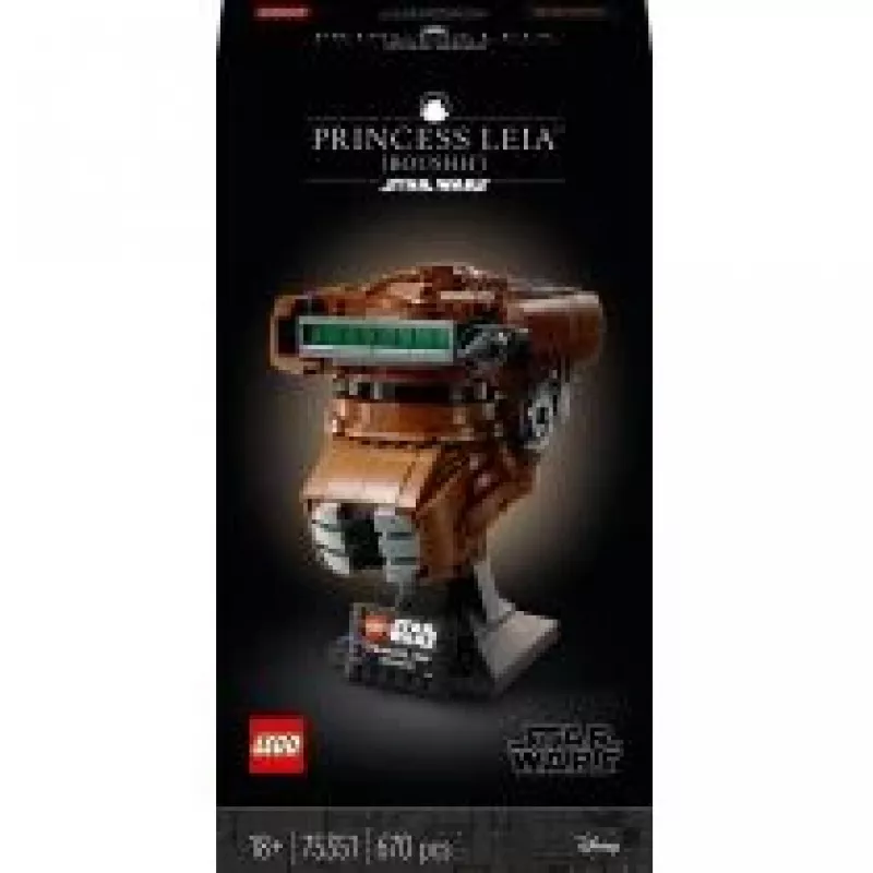LEGO Star Wars Princesė Leia (Boushh) Šalmo Konstruktorius Suaugusiems 75351 (670 Detalių)