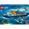 Konstruktorius LEGO City Arktinis tyrinėjimų laivas 60368 — 815 dalių, 7+ metai, 4 minifigūrėlės
