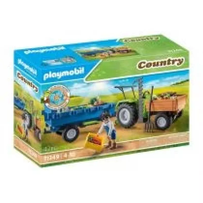 Playmobil Kombainas su priekaba – Vaidybinis žaidimas nuo 6 iki 9 metų