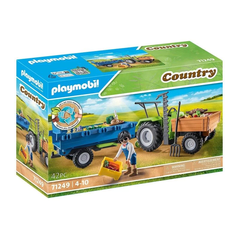 Playmobil Kombainas su priekaba – Vaidybinis žaidimas nuo 6 iki 9 metų