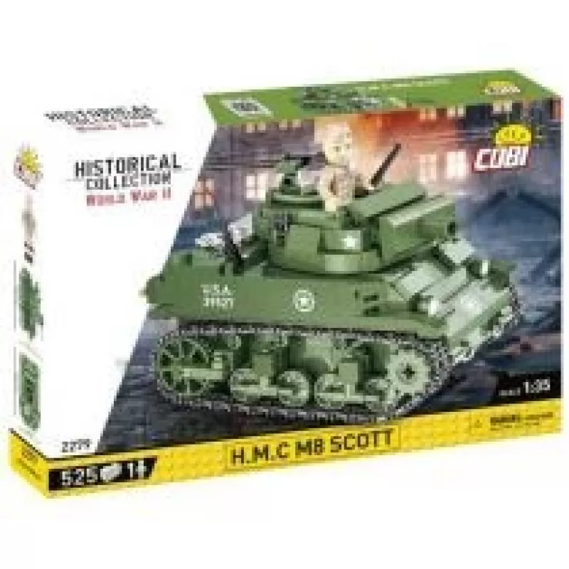 Konstruktorius COBI H.M.C M8 Scott 525 dalių Antrasis pasaulinis karas