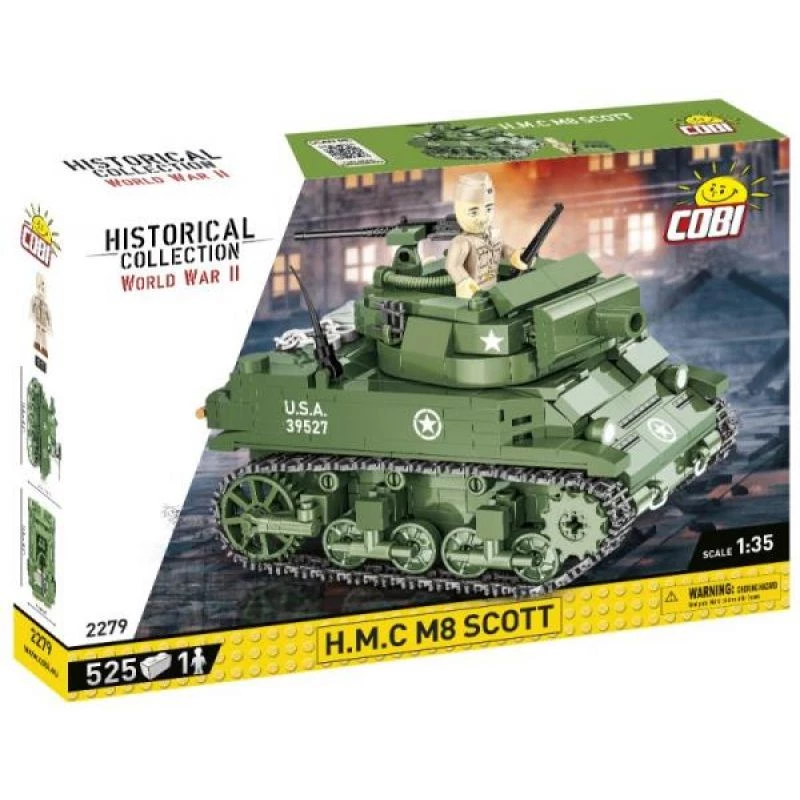 Konstruktorius COBI H.M.C M8 Scott 525 dalių Antrasis pasaulinis karas