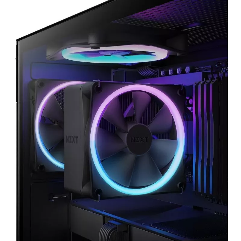NZXT T120 RGB procesoriaus oro aušintuvas 12 cm juodas 1 vnt.
