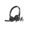 Creative 51EF0980AA000 Chat USB ausinės ant galvos su mikrofonu, laidinės, stereo, juodos