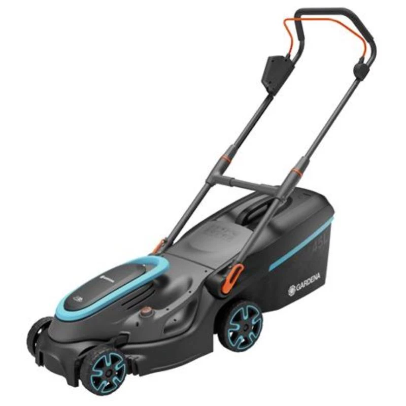 Akumuliatorinė vejapjovė PowerMax 37/36V P4A paruoštas naudoti rinkinys, 36V (2x18V), juoda/pilka, 2x ličio jonų akumuliatorius 4,0 Ah, POWER FOR ALL ALLIANCE