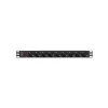 Lanberg PDU-09F-0300-BK maitinimo paskirstymo blokas, 9x F tipo lizdai, 3 m kabelis, aliumininis korpusas, 10 A