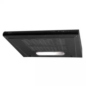 Įmontuojamas gartraukis AMICA OSC6212B, 600 mm, maksimalus ištraukimas 163 m³/h, aliumininis riebalų filtras, LED, 3 greičiai