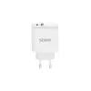 SAVIO LA-06 USB Type-A & Type-C greitasis įkroviklis su Quick Charge 3.0 ir Power Delivery 3.0, 30W