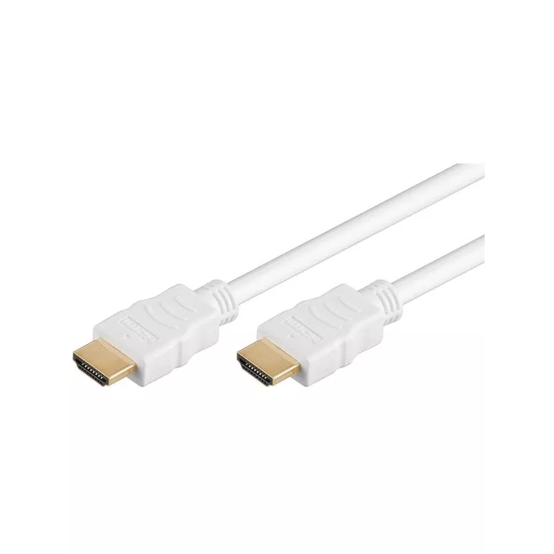 Goobay HDMI kabelis 5 m, A tipo kištukas – A tipo kištukas, 18 Gbit/s, baltas