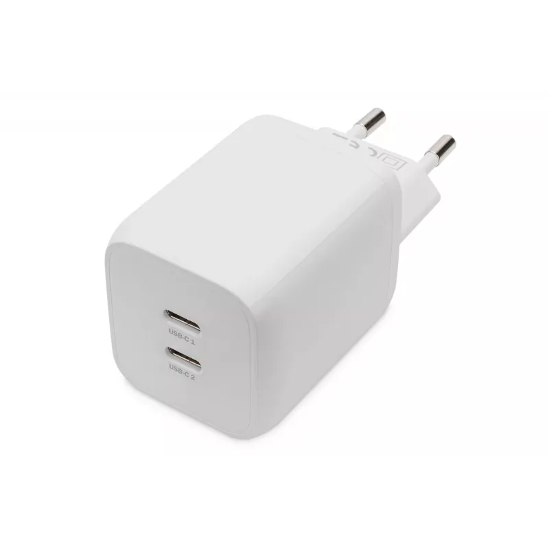 Digitus USB-C įkroviklis, 2 prievadai, 65 W, GaN