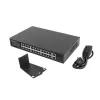 Nevaldomas PoE+ komutatorius Lanberg RSGE-24P-2GE-2S-250, 24 prievadai, montavimas į stovą