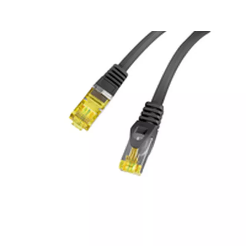 Lanberg PCF6A-10CU-0050-BK Cat.6a S/FTP LSZH LAN laidas, 0,5 m, juodos spalvos