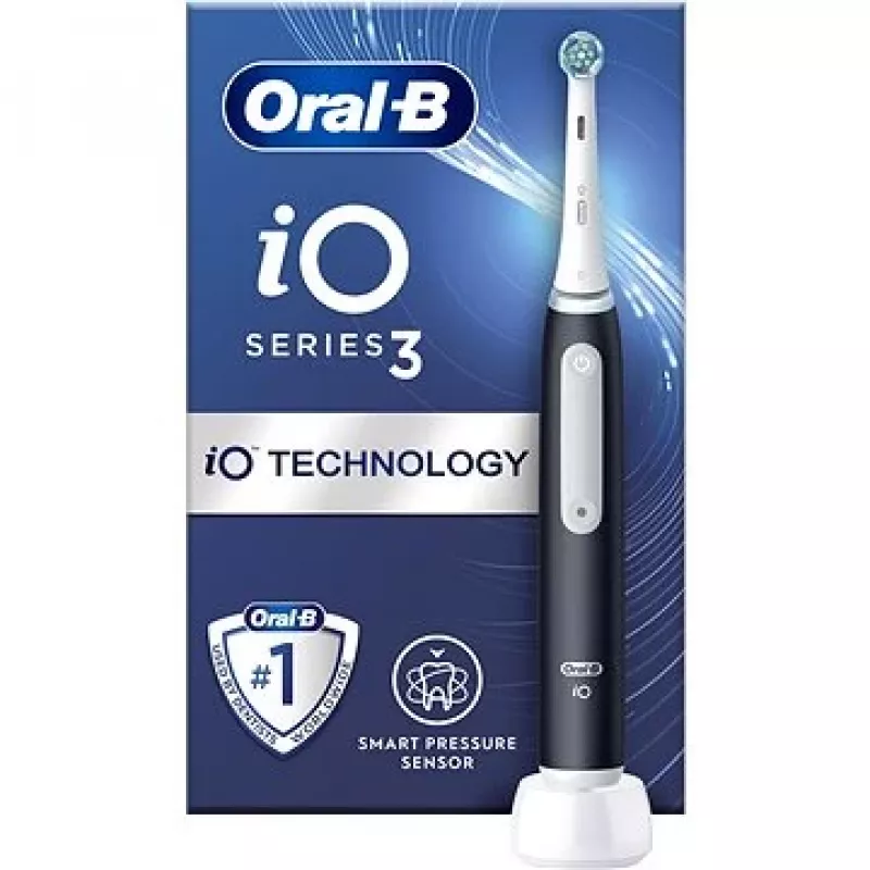 Oral-B iO3 matinė juoda elektrinis dantų šepetėlis