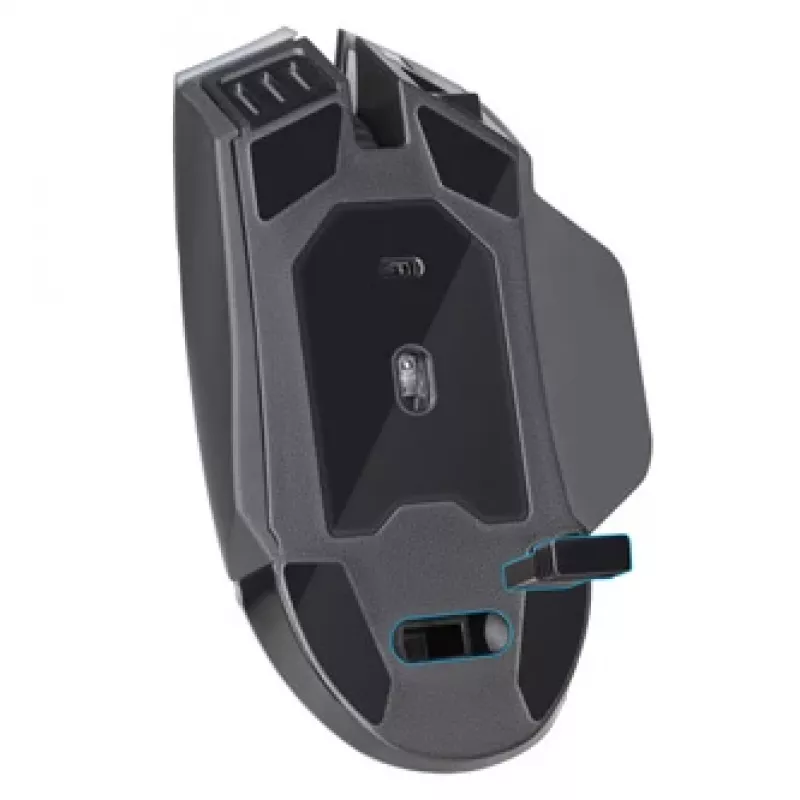 Defender Oneshot GM-067 Belaidė žaidimų pelė, dešinei rankai, RF + USB, pilka