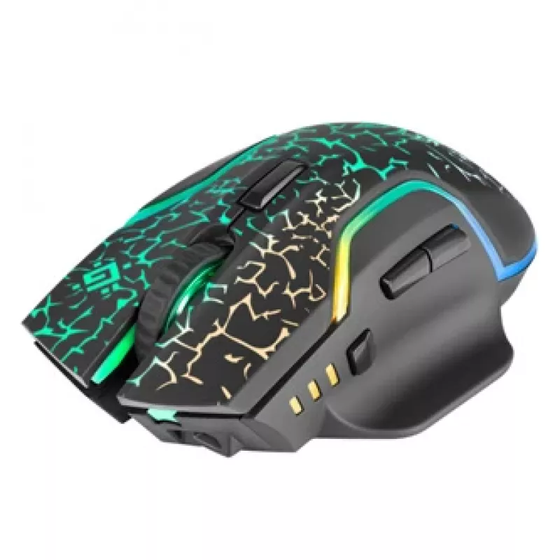 Defender Oneshot GM-067 Belaidė žaidimų pelė, dešinei rankai, RF + USB, pilka