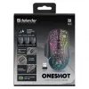 Defender Oneshot GM-067 Belaidė žaidimų pelė, dešinei rankai, RF + USB, pilka