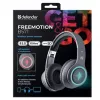 Ausinės DEFENDER FREEMOTION B571 LED belaidės dvikanalės, 4 cm tvarkyklės, 6–8 h baterija, uždaras akustinis, 20–20000 Hz