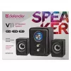 DEFENDER V11 11 W laidiniai 2.1 staliniai garsiakalbiai, USB 5 V, juodi