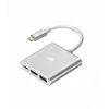 USB-C adapterio stotelė TB AKTBXVAU3HMPDAV — 3 viename: HDMI + USB-A + USB-C PD, sidabrinė