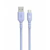 TB laidas USB-A - USB-C violetinis 1 m
