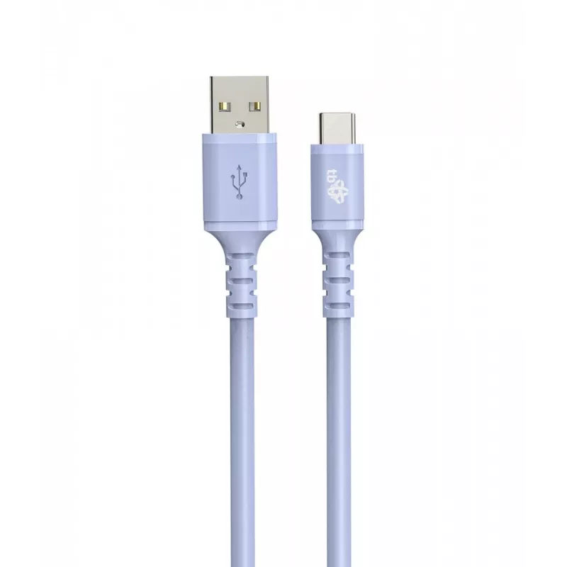 TB laidas USB-A - USB-C violetinis 1 m