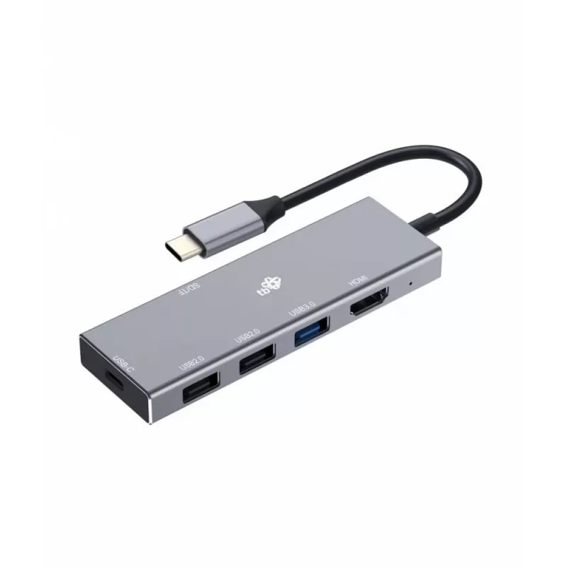 TB USB-C 7v1 adapteris USB 3.0, 2xUSB 2.0, HDMI, PD, SD/TF