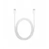 USB C - USB C laidas 1m silikoninis baltas