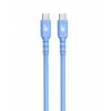 USB C – USB C laidas 1 m, silikoninis, mėlynas