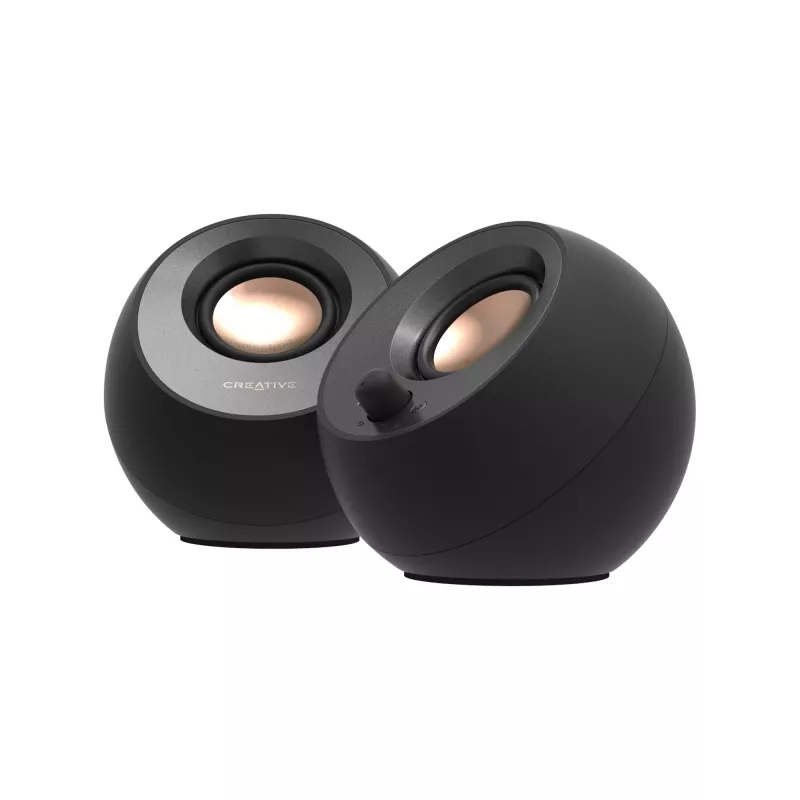 Kolonėlės CREATIVE Pebble V3 2.0 USB-C, 8W RMS, 16W Peak, Bluetooth 5.0, Clear Dialog