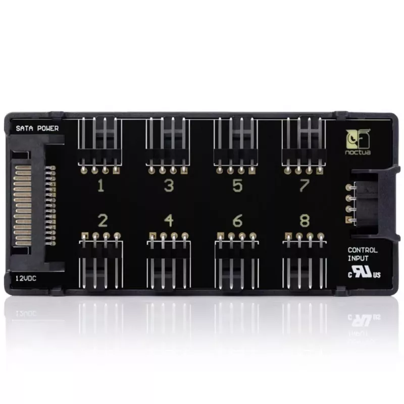 Ventiliatorių valdiklis Noctua NA-FH1 4-pin Juodas 24W 5-12V